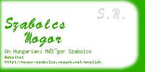 szabolcs mogor business card
